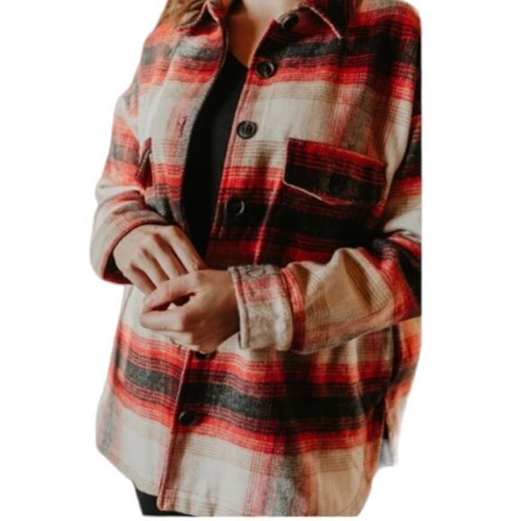 ELAN Riley Plaid Jacket / Shacket - Picture 9 of 13